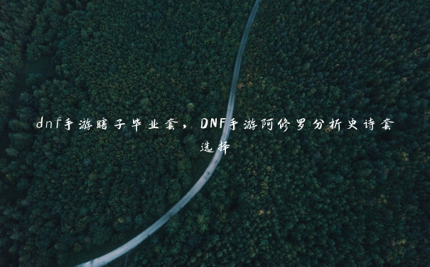 dnf手游瞎子毕业套，DNF手游阿修罗分析史诗套选择